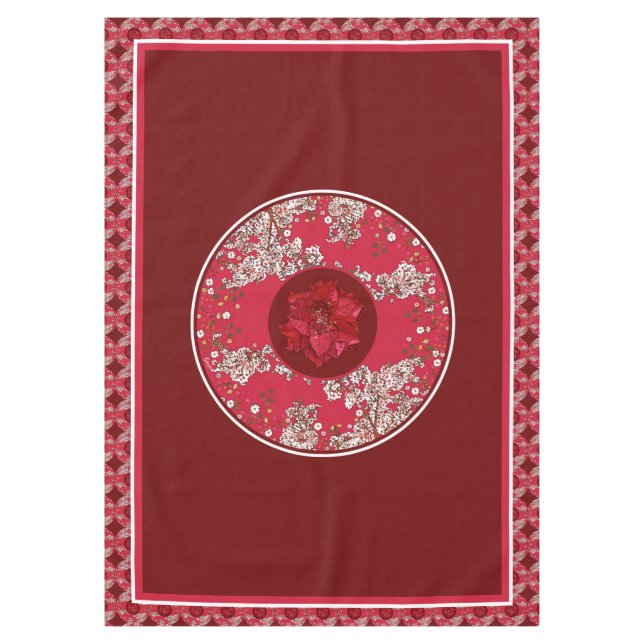 Nappe Fleurs pour Noël (Devant)
