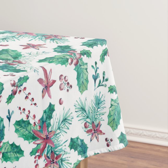 Nappe Fleurs roses et baies sèches (In Situ)