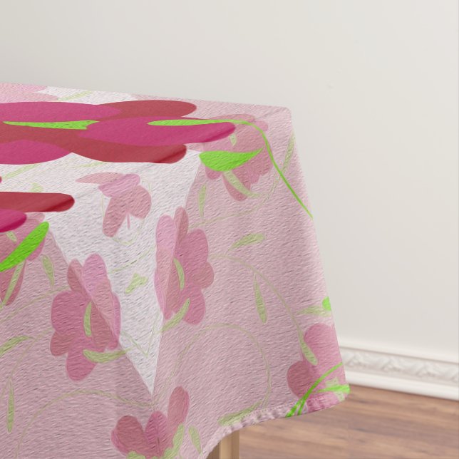 Nappe Fleurs roses et rouges - Floral (In Situ)