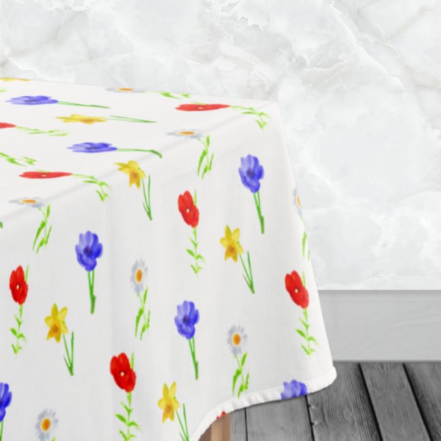 Nappe Fleurs sauvages aquarelle (Créateur téléchargé)