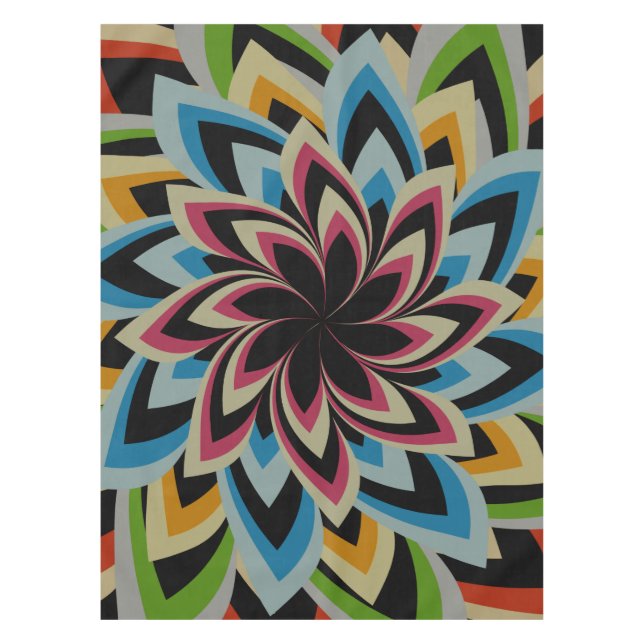 NAPPE FLEURS TOURBILLON COLORÉES (Devant)