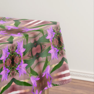 Nappe Fleurs violettes délicates Art Abstrait
