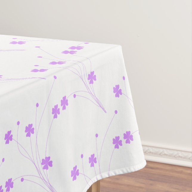 Nappe Fleurs violettes Lilac, Petite Impression Florale  (In Situ)