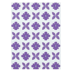 Nappe Fleurs violettes sur fond clair