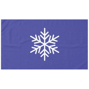 Nappe Flocon De Neige Blanc Et Nordique Sophistiqué Sur