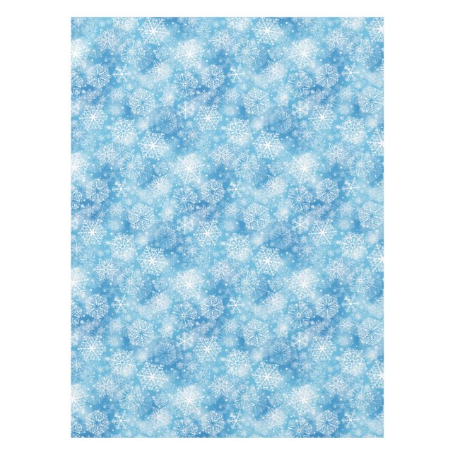 Nappe Flocon de neige bleu (Devant)