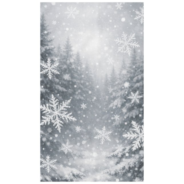 Nappe Flocon de Neige Forestière — Atmosphère Hive (Devant)
