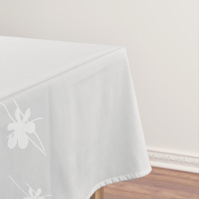 Nappe flocons de neige motif gris clair blanc (In Situ)