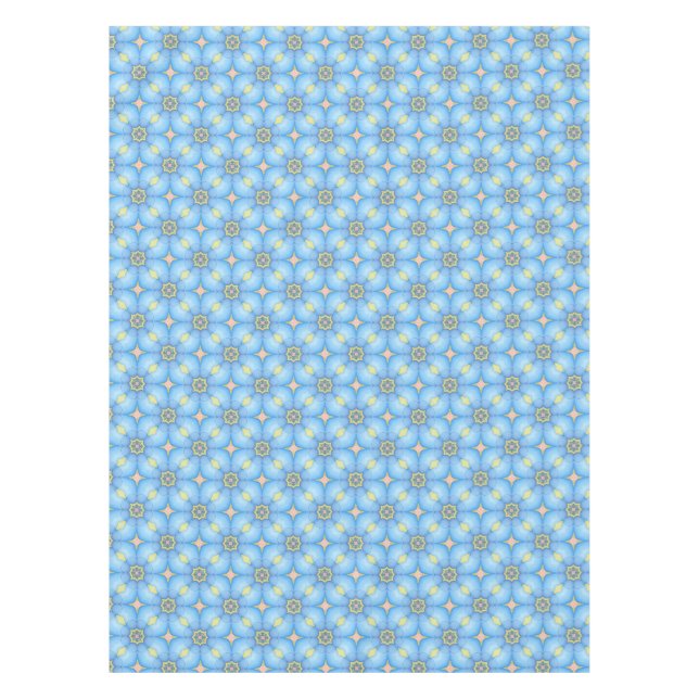 Nappe Floral Abstrait bleu (Devant)