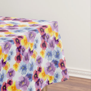Nappe Floral coloré à la main Fleur sauvage
