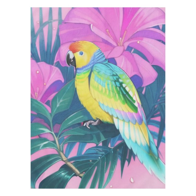 Nappe Floral/hawaïen/tropical/perroquet (Devant)