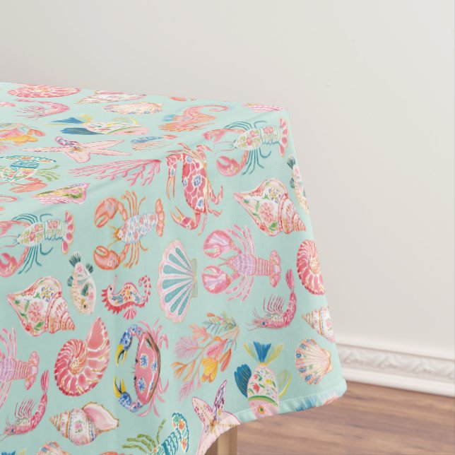 Nappe Floral Préppy Océan Vie Marine (In Situ)