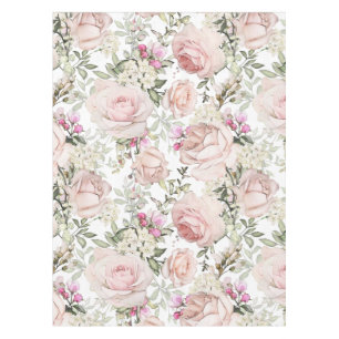 Nappe Floral rose pâle