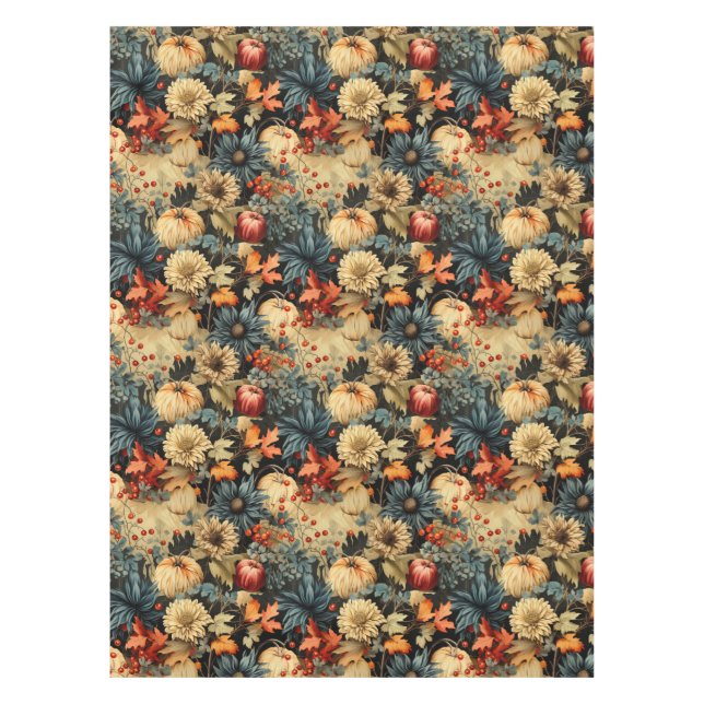 Nappe Floral Thanksgiving Motif Vintage (12) (Devant)