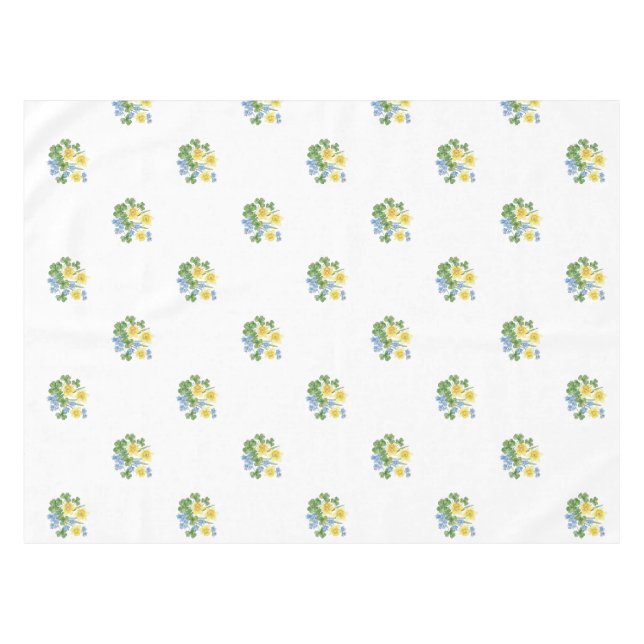 Nappe florale académique sombre botanique (Devant (Horizontal))