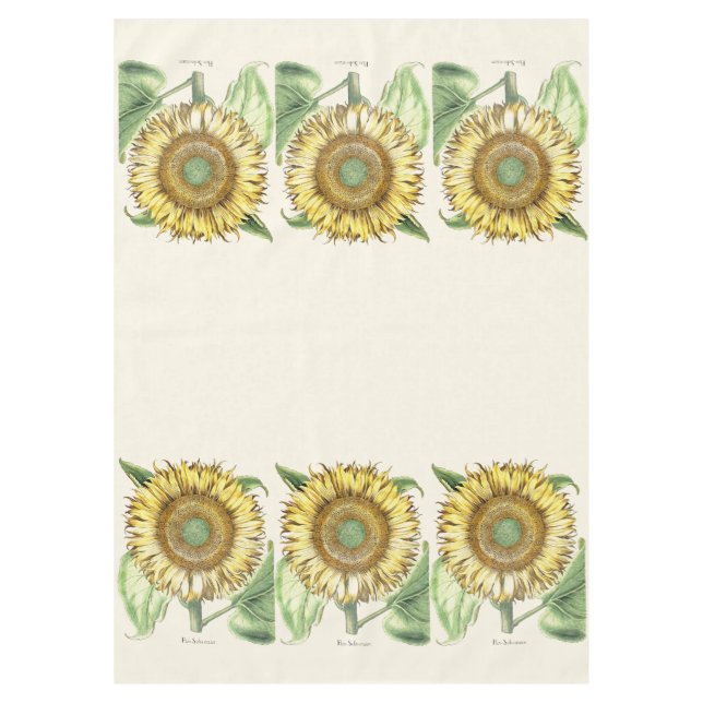 Nappe florale de fleurs de jardin de tournesol (Devant)
