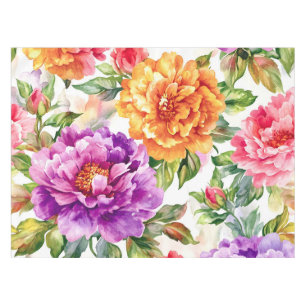 Nappe Flores d'aquarelle à fleurs vintages