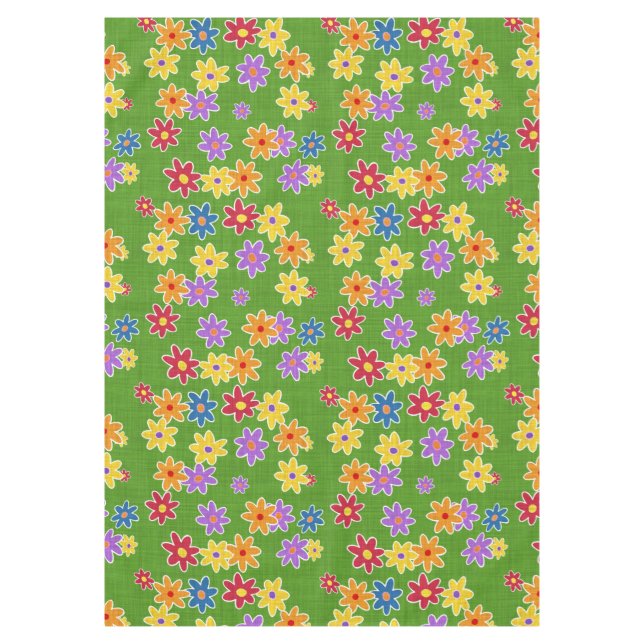 Nappe Flower Power Fabric Motif + vos idées (Devant)