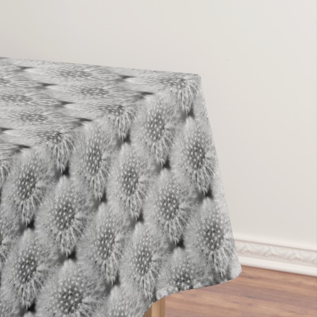 Nappe Fluffy Blanc Dandelion Fleurs Motif de la nature (In Situ)