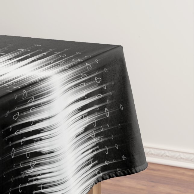 Nappe Flux De Ligne Cerclée Noir Et Blanc (In Situ)