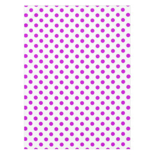 Nappe Fond blanc pois violets