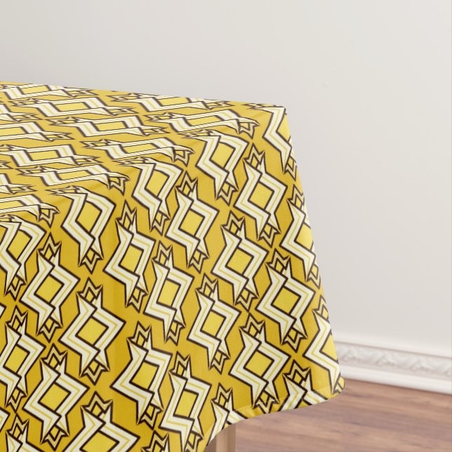 Nappe Fond d'écran Art Déco Motif, Or moutarde (In Situ)