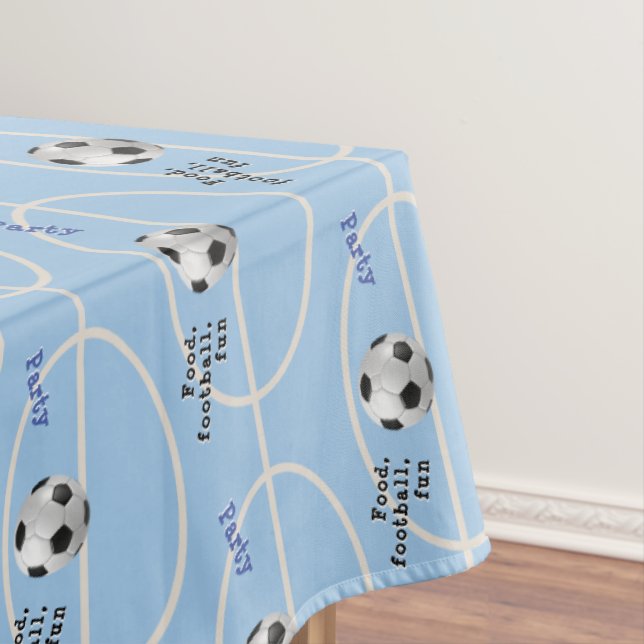 Nappe Football Football Blue Cream Sports Game Party (In Situ)