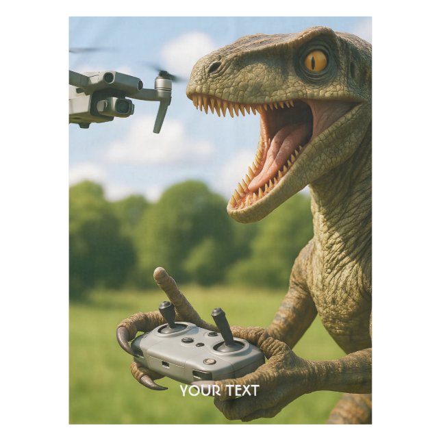 Nappe Forêt de drones de Dinosaures mignons Imaginaires (Devant)