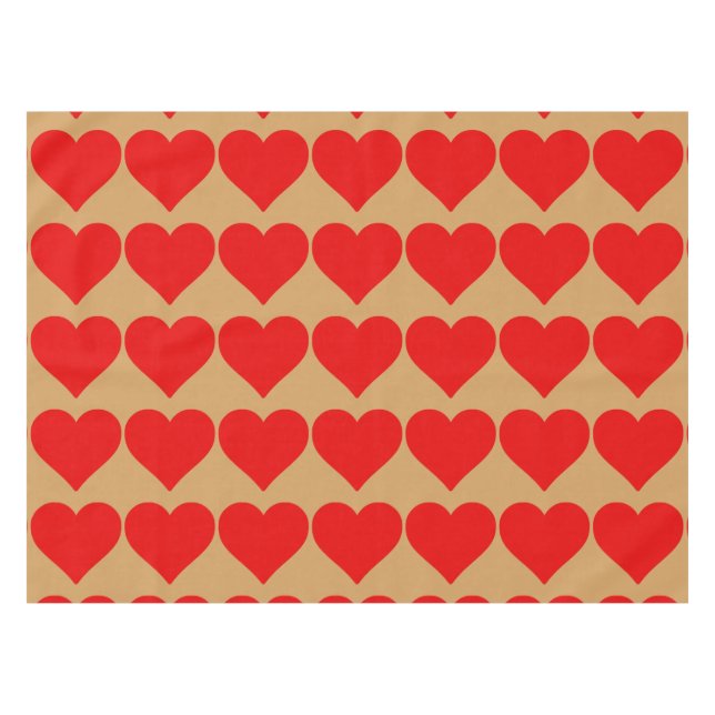 Nappe Forme de cœur rouge amour classique minimalisme (Devant (Horizontal))
