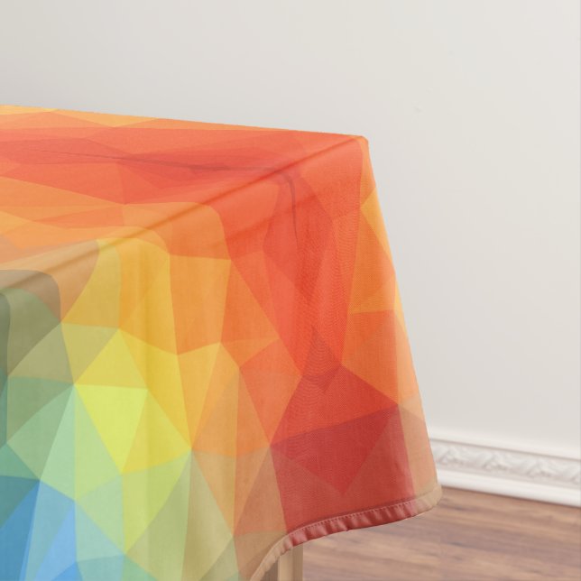 Nappe Forme géométrique arc-en-ciel moderne (In Situ)