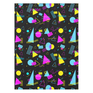 NAPPE FORMES COLORÉES BANDE RÉTRO
