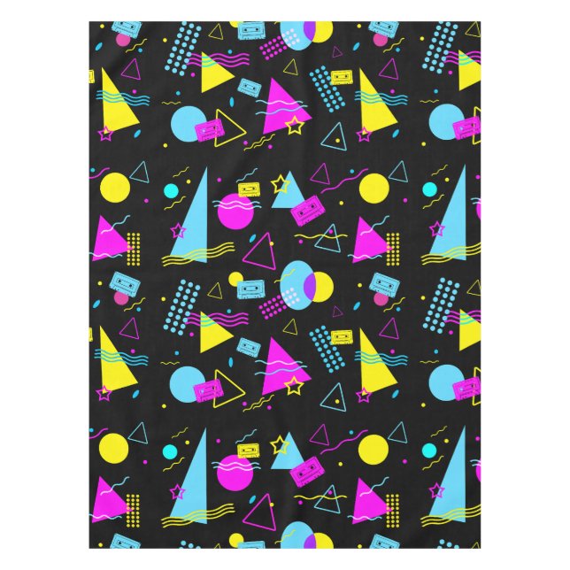 NAPPE FORMES COLORÉES DE BANDE RETRO (Devant)