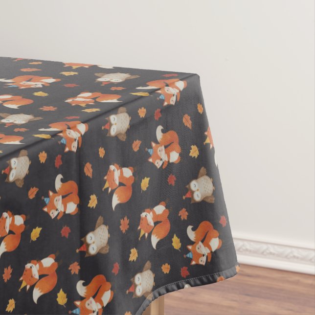 Nappe Foxes and Owl Woodland Fall Kids Birthday  (In Situ)