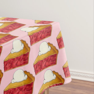 Nappe Fraise Rhubarb Pie a la Mode Dessert Slice