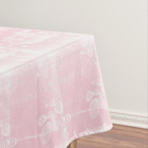 Nappe Français-Cage à oiseaux-Blanc sur SHELL-Rose