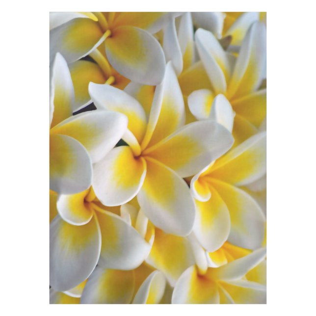 Nappe Frangipani Plumeria fleurs mariage (Devant)