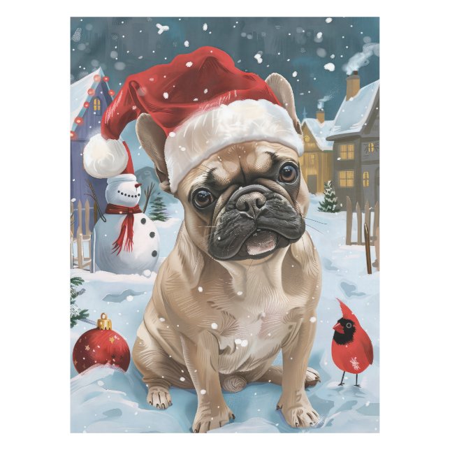 Nappe French Bulldog Winter Wonderland Christmas Joie (Devant)