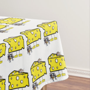 Nappe Fromage Blanc Souris Musique Jaune
