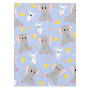 Nappe Fromage d'arachide à la souris gris blanc à élépha