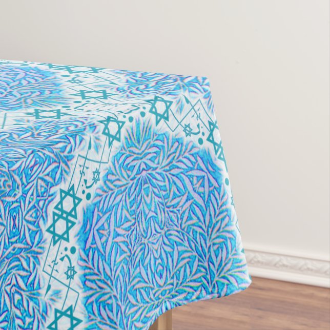 Nappe Frontière feuillue bleue et blanche d'étoile de (In Situ)