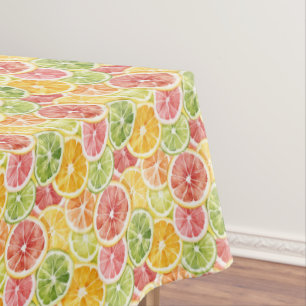 Nappe Fruits Citriques Lime Citron Orange Pamplemousse