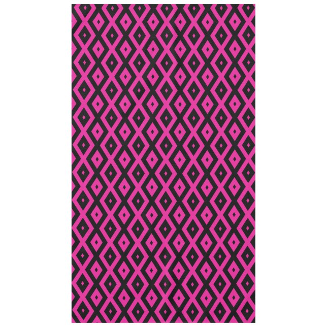 Nappe Fuchsia et motif de diamants noirs (Devant)