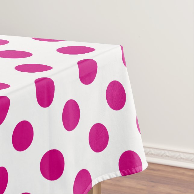 Nappe Fuchsia polka (In Situ)