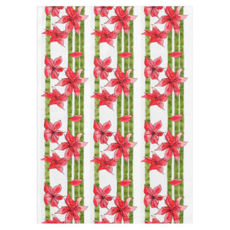 NAPPE FUN AND FABULOUS POINSETTIA TABLECLOTH