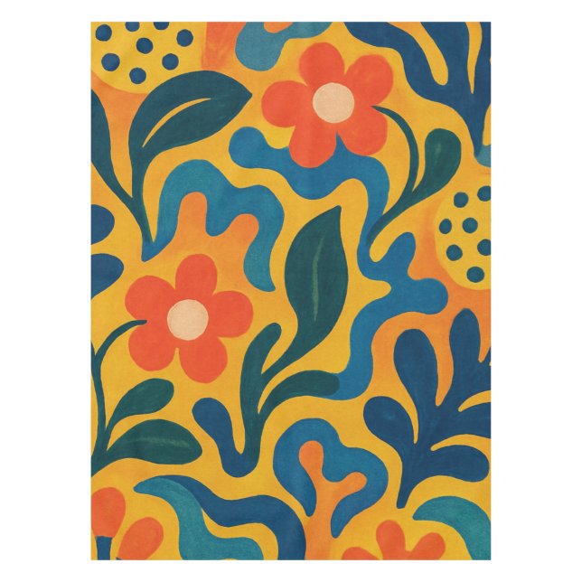 Nappe Fun Retro Garden Collage Motif Motif (Devant)