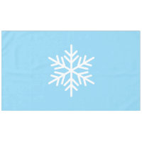 Fun Sophistiqué Fléau De Neige Nordique Sur Bleu F