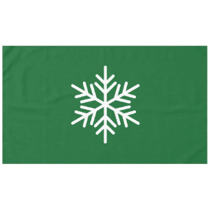 Nappe Fun Sophistiqué Fléau De Neige Nordique Sur Vert F