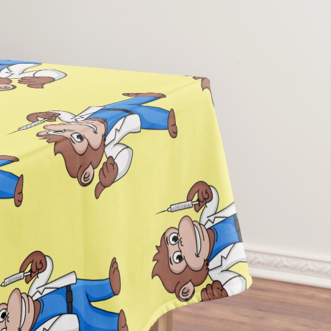 Nappe Funny orangutan ape cartoon doctor  (In Situ)