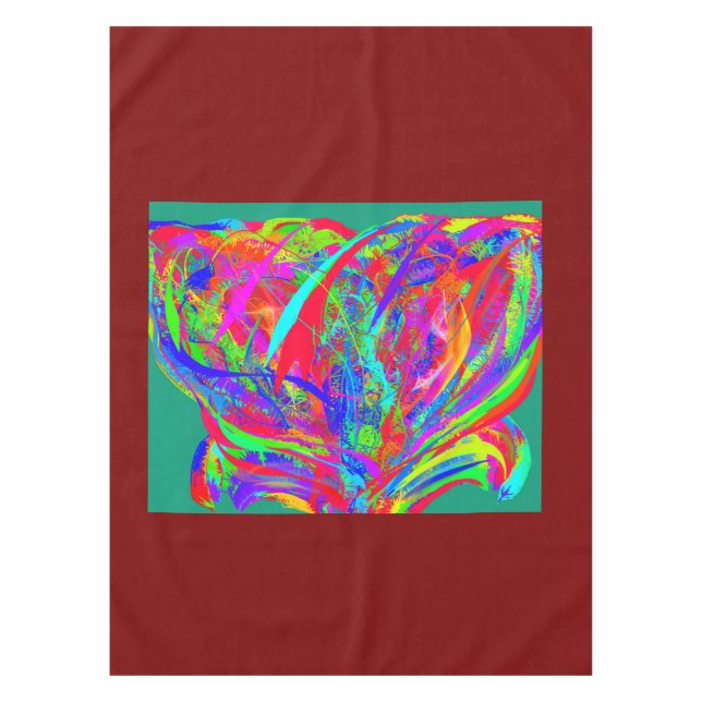 Nappe Furry Rainbow Colored Flower (Devant)