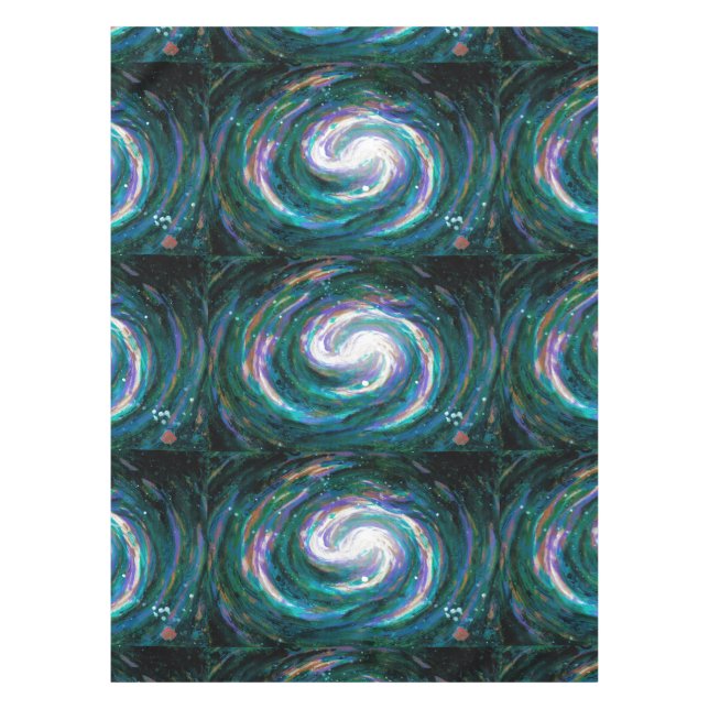 Nappe Galaxie peinte à la main (Devant)